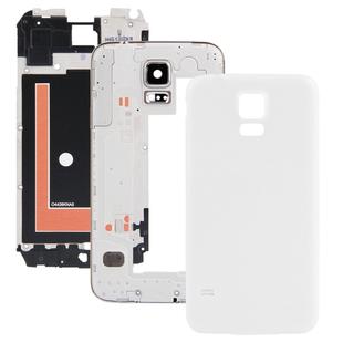 For Galaxy S5 / G900 Full Housing Faceplate Cover  (White)