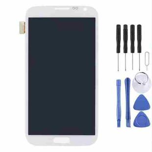 Original LCD Display + Touch Panel for Galaxy Note II / N7105(White)