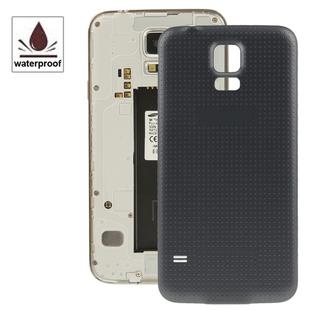 For Galaxy S5 / G900 Original Plastic Material Battery Housing Door Cover with Waterproof Function (Black)