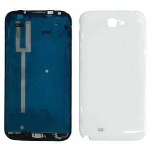 For Galaxy Note II / N7100 High Qualiay Full Housing  Chassis (LCD Frame Bezel + Back Cover) (White)