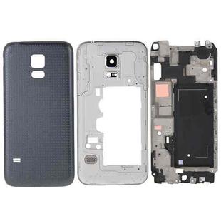 For Galaxy Alpha / G850 Full Housing Cover (Front Housing LCD Frame Bezel Plate + Middle Frame Bezel Back Plate Housing Camera Lens Panel + Battery Back Cover ) (Black)