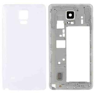 For Galaxy Note 4 / N910V Full Housing Cover (Middle Frame Bezel Back Plate Housing Camera Lens Panel + Battery Back Cover ) (White)