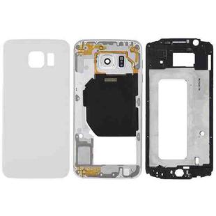 For Galaxy S6 / G920F Full Housing Cover (Front Housing LCD Frame Bezel Plate + Back Plate Housing Camera Lens Panel + Battery Back Cover ) (White)
