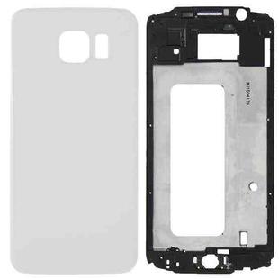 For Galaxy S6 / G920F Full Housing Cover (Front Housing LCD Frame Bezel Plate + Battery Back Cover ) (White)