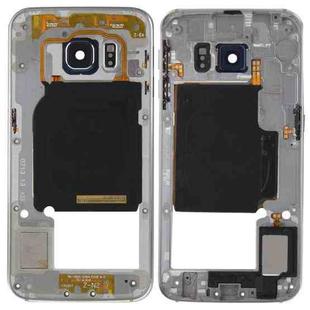 For Galaxy S6 Edge / G925 Back Plate Housing Camera Lens Panel  with Side Keys and Speaker Ringer Buzzer (Grey)