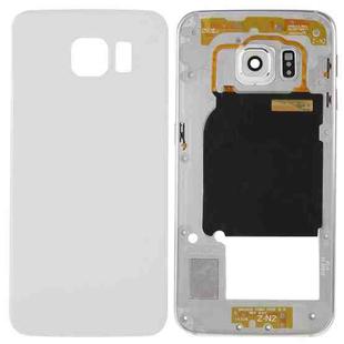 For Galaxy S6 Edge / G925 Full Housing Cover (Back Plate Housing Camera Lens Panel + Battery Back Cover ) (White)