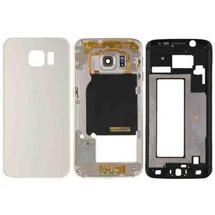 For Galaxy S6 Edge / G925 Full Housing Cover (Front Housing LCD Frame Bezel Plate + Back Plate Housing Camera Lens Panel + Battery Back Cover ) (Gold)