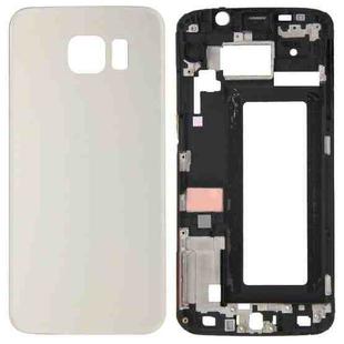 For Galaxy S6 Edge / G925 Full Housing Cover (Front Housing LCD Frame Bezel Plate + Battery Back Cover ) (Gold)