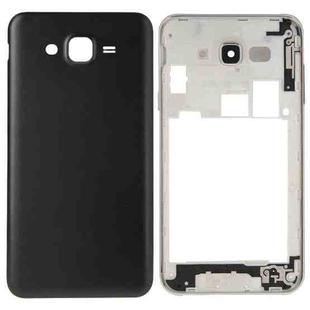 For Galaxy J7 Full Housing Cover (Middle Frame Bezel + Battery Back Cover) (Black)