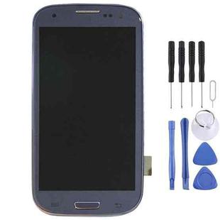 Original LCD Display + Touch Panel with Frame for Galaxy SIII LTE / i9305(Blue)