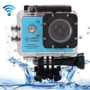 SJ7000 Full HD 1080P 2.0 inch LCD Screen Novatek 96655 WiFi Sports Camcorder Camera with Waterproof Case, 170 Degrees HD Wide-angle Lens, 30m Waterproof(Blue)