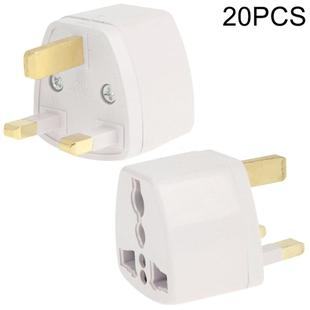 20 PCS Plug Adapter, Travel Power Adapter with UK Socket Plug