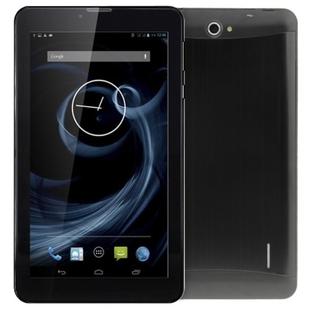 7.0 inch Tablet PC, 1GB+16GB, 3G Phone Call Android 4.4.2, MTK6582 Quad Core up to 1.3GHz, OTG, Dual SIM, GPS, WIFI, Bluetooth(Black)