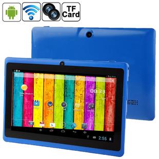 7.0 inch Tablet PC, 512MB+4GB, Android 4.2.2, 360 Degrees Menu Rotation, Allwinner A33 Quad-core, Bluetooth, WiFi(Blue)