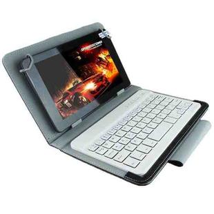 Universal Bluetooth Keyboard with Leather Tablet Case & Holder for Ainol / PiPO / Ramos 9.7 inch / 10.1 inch Tablet PC(Black)