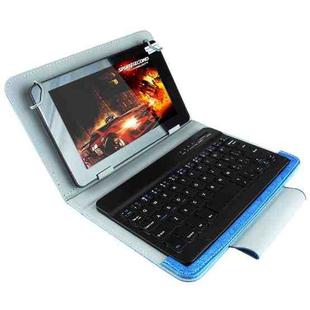 Universal Bluetooth Keyboard with Leather Tablet Case & Holder for Ainol / PiPO / Ramos 9.7 inch / 10.1 inch Tablet PC(Blue)