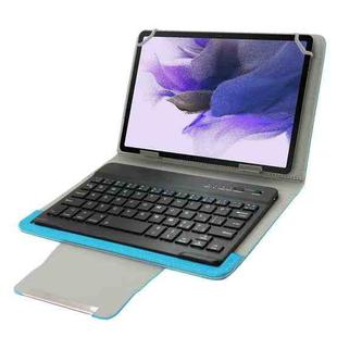 Universal Leather Tablet Case with Separable Bluetooth Keyboard and Holder for 10.1 inch Tablet PC(Blue)