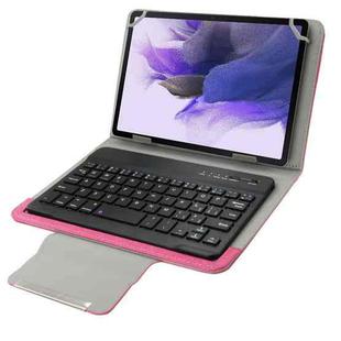 Universal Leather Tablet Case with Separable Bluetooth Keyboard and Holder for 10.1 inch Tablet PC(Magenta)