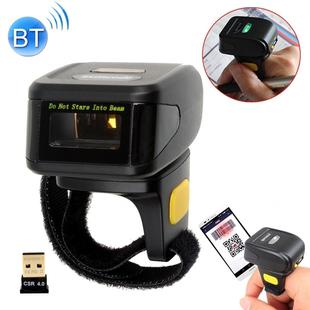 MJ-R30 Portable 1D Wearable Ring Mini Bluetooth Barcode Scanner, Compatible with Android & iOS
