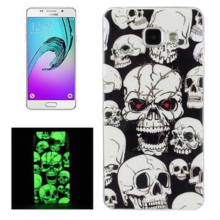 For Galaxy A5 (2016) / A510 Noctilucent Red Eye Ghost Pattern IMD Workmanship Soft TPU Back Cover Case