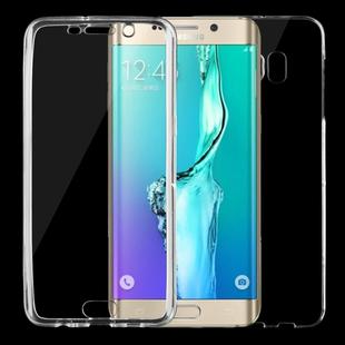 For Galaxy S6 Edge+ / G928 0.75mm Double-sided Ultra-thin Transparent TPU Protective Case (Transparent)