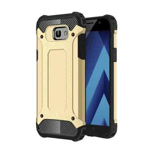 For Galaxy A7 (2017) / A720 Tough Armor TPU + PC Combination Case (Gold)