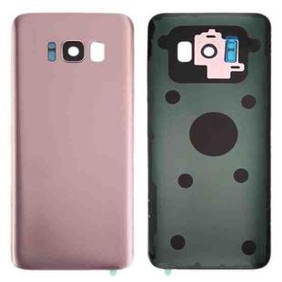 For Galaxy S8 / G950 Battery Back Cover with Camera Lens Cover & Adhesive (Rose Gold)