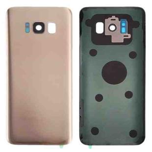 For Galaxy S8+ / G955 Battery Back Cover with Camera Lens Cover & Adhesive (Gold)