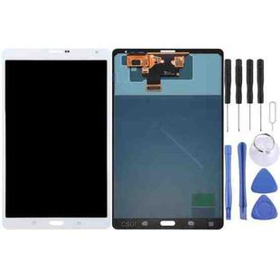 Original Super AMOLED LCD Screen for Galaxy Tab S 8.4 LTE / T705 with Digitizer Full Assembly (White)