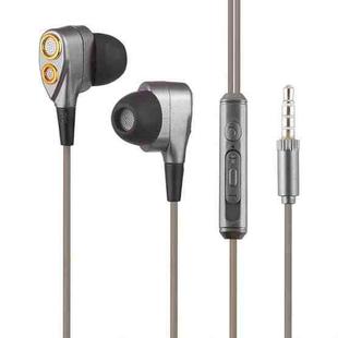 MTS D12 3.5mm Stereo In-ear Wired Control Earphone, Supports Hands-free Calling, Cable Length: 1.2m(Black)