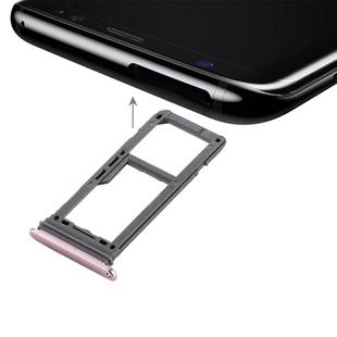 For Galaxy S8 SIM Card Tray + Micro SD Tray (Pink)