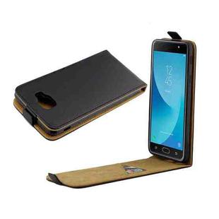 For Galaxy J7 Max Vertical Flip Business Style Leather Case Cover with Card Slot (Black)