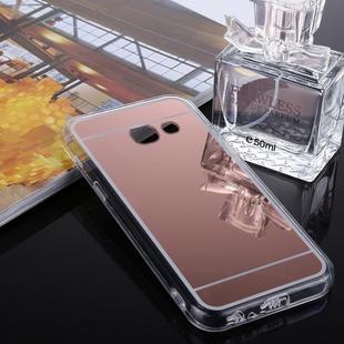 For Galaxy J3 (2017) (US Version) Acrylic + TPU Electroplating Mirror Protective Back Cover Case (Rose Gold)