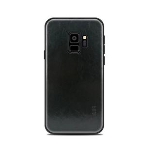 MOFI for Galaxy S9 PC+TPU+PU Leather Protective Back Cover Case(Black)