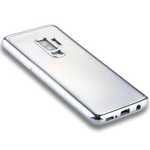 For Galaxy S9+ Electroplating Side TPU Protective Back Cover Case(Silver)