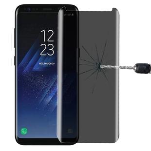 For Galaxy S8+ / G9550 0.3mm 9H Surface Hardness 3D Curved Privacy Anti-glare Non-full Screen Tempered Glass Screen Protector