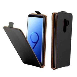 Business Style Vertical Flip TPU Leather Case  for Galaxy S9 , with Card Slot (Black)