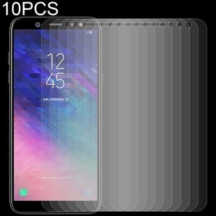 10 PCS 0.26mm 9H 2.5D Tempered Glass Film for Galaxy A6+ (2018)