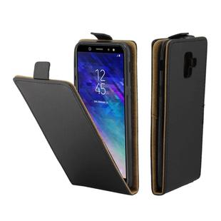 Business Style Vertical Flip TPU Leather Case  for Galaxy A6 (2018)  , with Card Slot (Black)