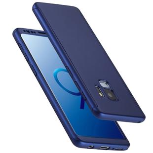 For Galaxy S9 Frosted PC Hard Fully Wrapped Protective Case Cover (Blue)