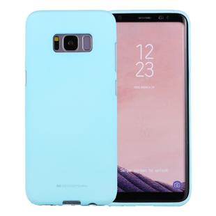 GOOSPERY SOFT FEELING for Galaxy S8 Liquid State TPU Drop-proof Soft Protective Back Cover Case (Mint Green)