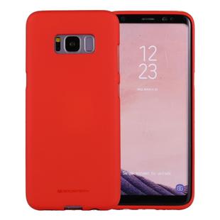 GOOSPERY SOFT FEELING for Galaxy S8 Liquid State TPU Drop-proof Soft Protective Back Cover Case (Red)