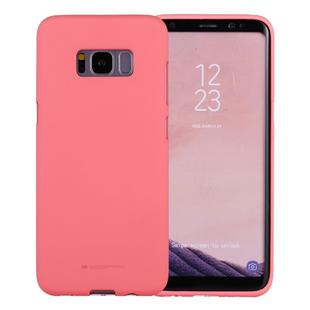 GOOSPERY SOFT FEELING for Galaxy S8 + / G9550 Liquid State TPU Drop-proof Soft Protective Back Cover Case(Pink)