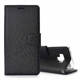 Silk Texture Horizontal Flip Leather Case for Galaxy Note 9, with Holder & Card slots & Wallet & Photo Frame(Black)