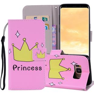 Colored Drawing Horizontal Flip Leather Case for Galaxy S8 Plus, with Holder & Card Slots & Wallet & Lanyard