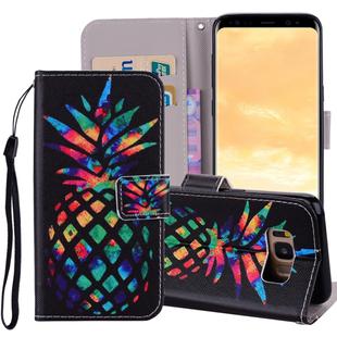 Colored Drawing Horizontal Flip Leather Case for Galaxy S8 Plus, with Holder & Card Slots & Wallet & Lanyard