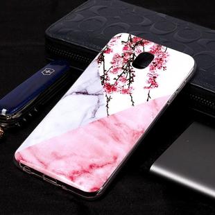 Marble Pattern Soft TPU Case For Galaxy J7 (2018)(Plum Blossom)