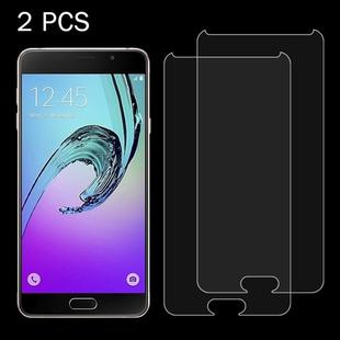 2 PCS For Galaxy A7 (2017) / A720 0.26mm 9H Surface Hardness 2.5D Explosion-proof Tempered Glass Screen Film