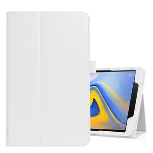 Litchi Texture Horizontal Flip Leather Case for Samsung Galaxy Tab A 10.5 T590 / T595 / T597, with Holder (White)