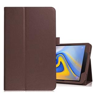 Litchi Texture Horizontal Flip Leather Case for Samsung Galaxy Tab A 10.5 T590 / T595 / T597, with Holder (Brown)
